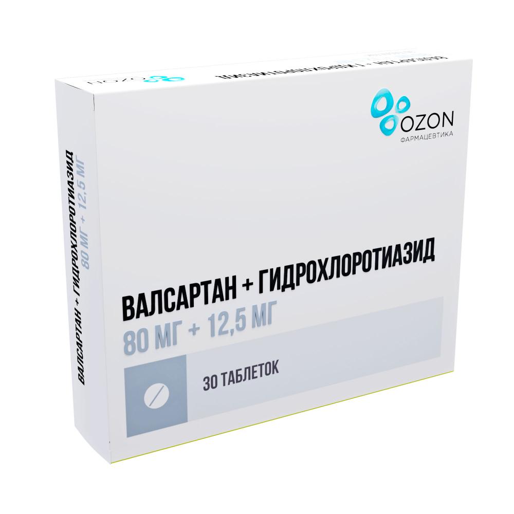 Валсартан-Гидрохлоротиазид таблетки п/о 80мг+12,5мг №30 – купить в  Санкт-Петербурге по цене 328 руб в интернет-аптеке | ЛекОптТорг