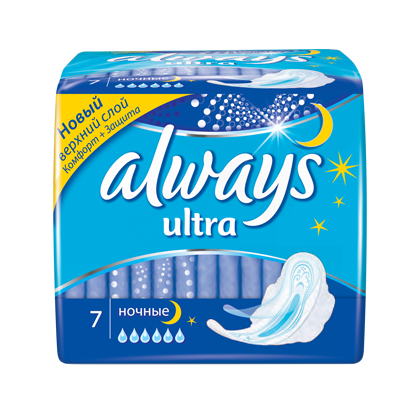 ALWAYS Прокладки ультра найт №7