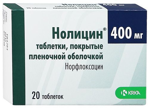 Нолицин таблетки п/о 400мг №20