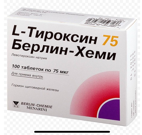 L-Тироксин 75 Берлин-Хеми таблетки 75мкг №100