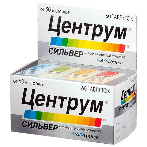 Центрум Сильвер от А до Цинка таблетки №30