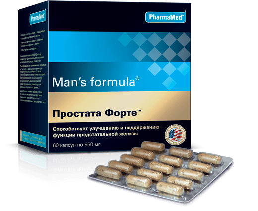 Man's formula Простата Форте капсулы №60