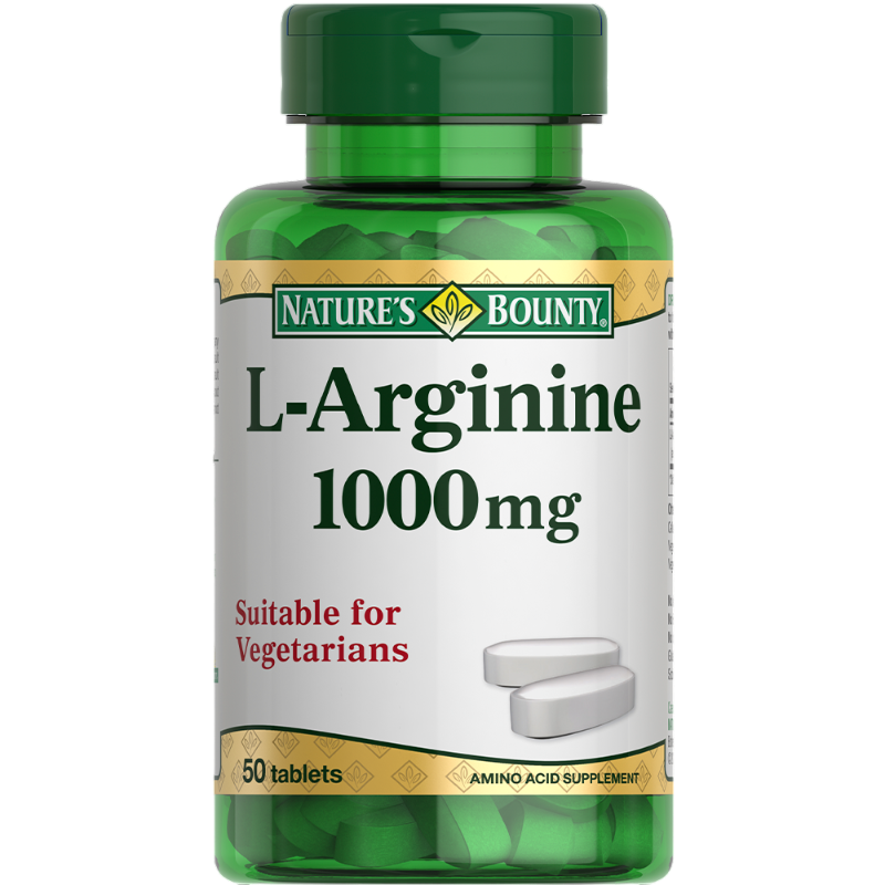 Natures Bounty L-Аргинин таблетки 1000мг №50