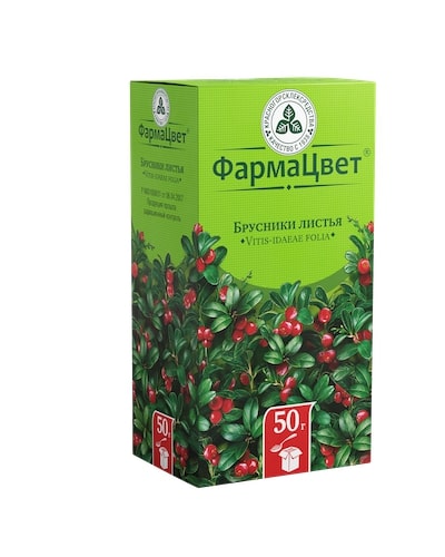 Брусника лист 50г Красногорск