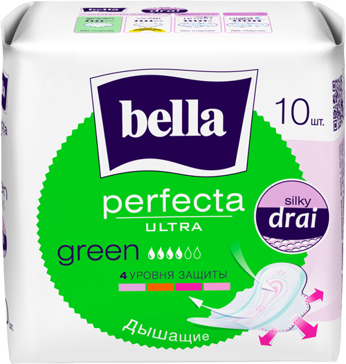 Bella Прокладки Perfecta Ultra Green супертонкие 10 шт