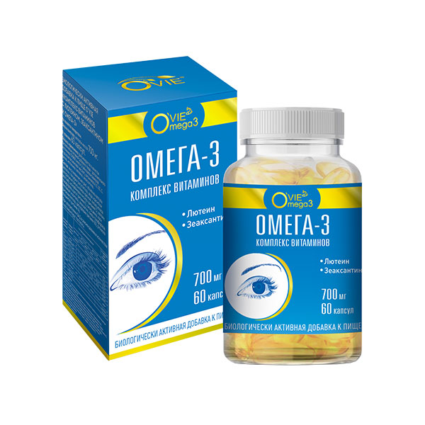 OVIE Омега-3 35% с лютеином и зеаксантином капсулы №60