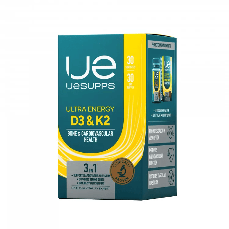 Uesupps Ультра Энерджи Витамин D3 и К2 капсулы №30 