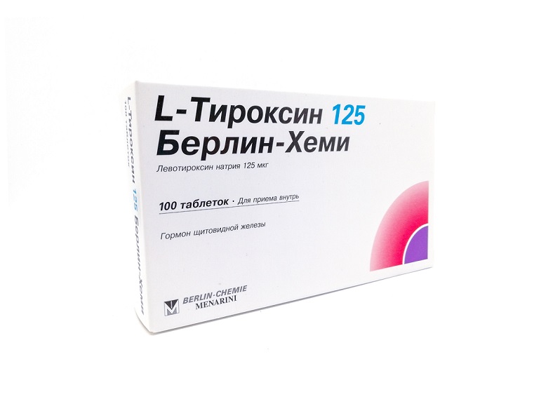 L-Тироксин 125 Берлин-Хеми таблетки 125мкг №100