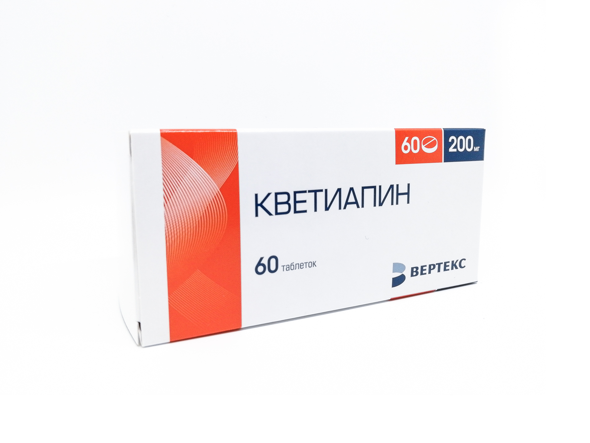 Кветиапин-Вертекс таблетки п/о 200мг №60