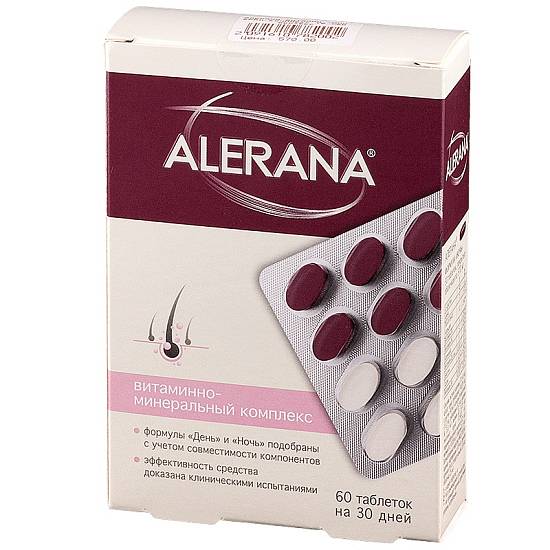 Алерана витаминно-минеральный комплекс для укрепления и роста волос таблетки №60