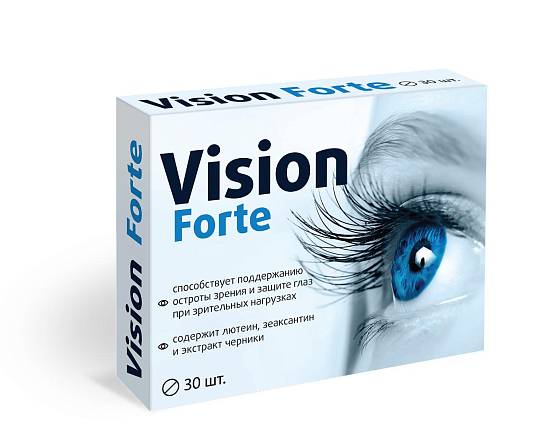 Комплекс витамин для глаз Vision Forte таблетки №30
