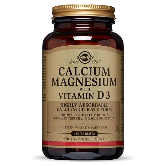 SOLGAR Кальций-Магний с витамином Д3 таблетки №150