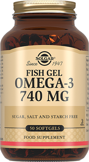 SOLGAR Рыбий жир Омега-3 740мг капсулы №50