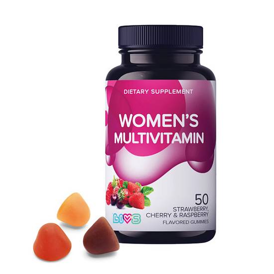 LIVS Комплекс мультивитаминов для женщин пастилки мармеладные №50 фрукты, ягоды