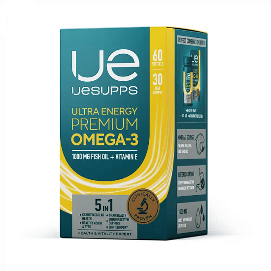 Uesupps Ультра Энерджи Премиум Омега-3 капсулы №60