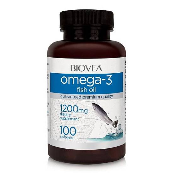 Biovea Омега 3 Рыбий жир капсулы 1200мг №60 